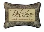 Believe.. Tapestry Word Pillow